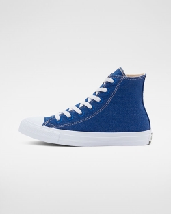 Converse Renew Cotton Chuck Taylor All Star Női Magasszárú Fehér/Kék/Bézs | SOPVLHW-HU